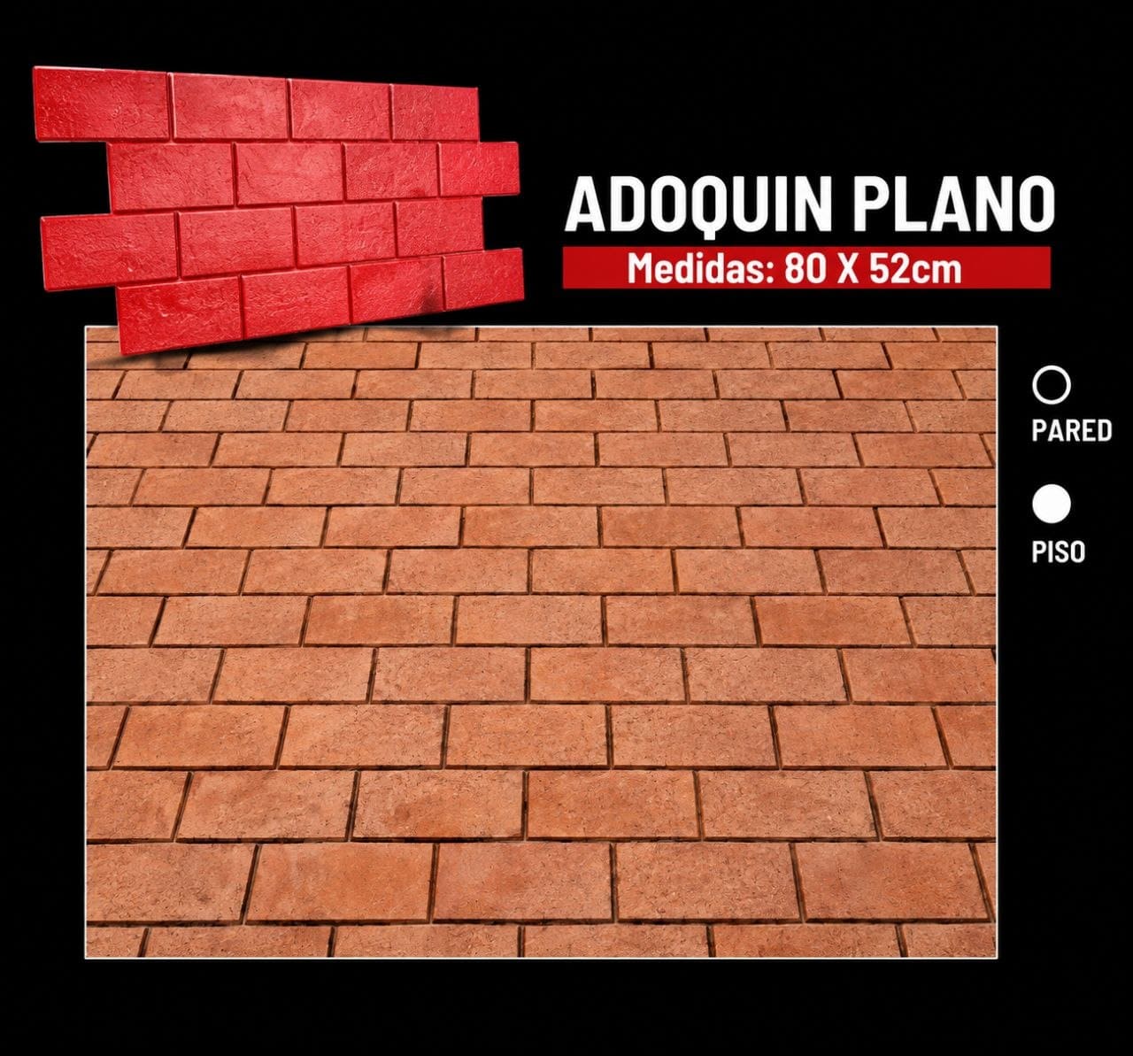 Molde Adoquín Plano