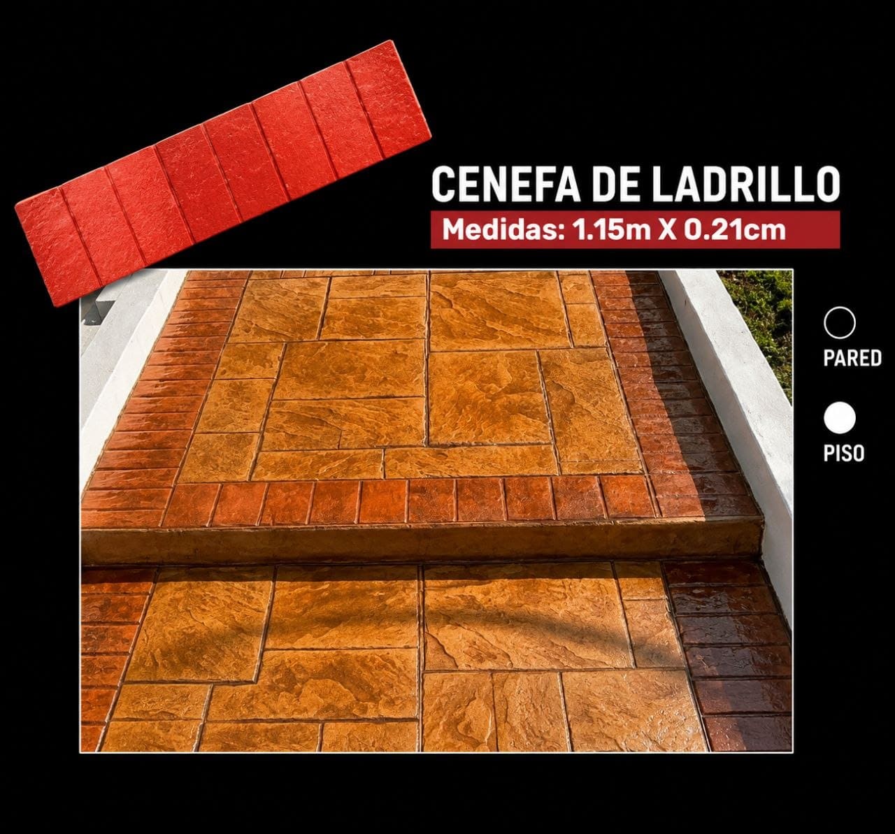 Molde Cenefa de Ladrillo