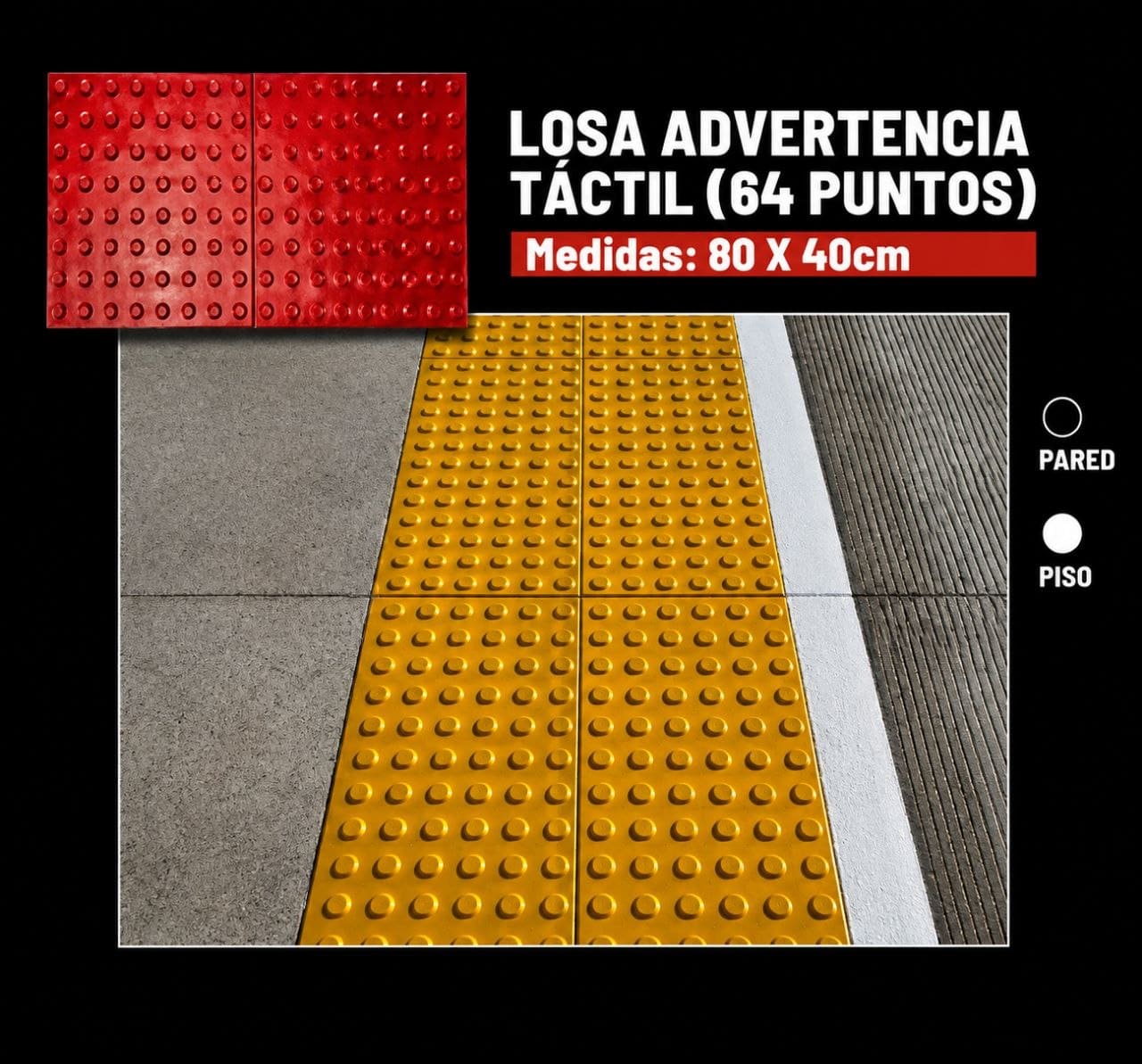 Molde Losa Táctil